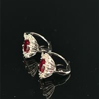 Earrings Cianfrone Gioielli Woman in White Gold Rubino 1.25 Ct OROR-27-198 - OROR-27-198